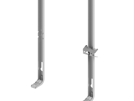 Wand Bevestiging Systeem Voor Verticale Radiatoren Type FL Detail Bottom
